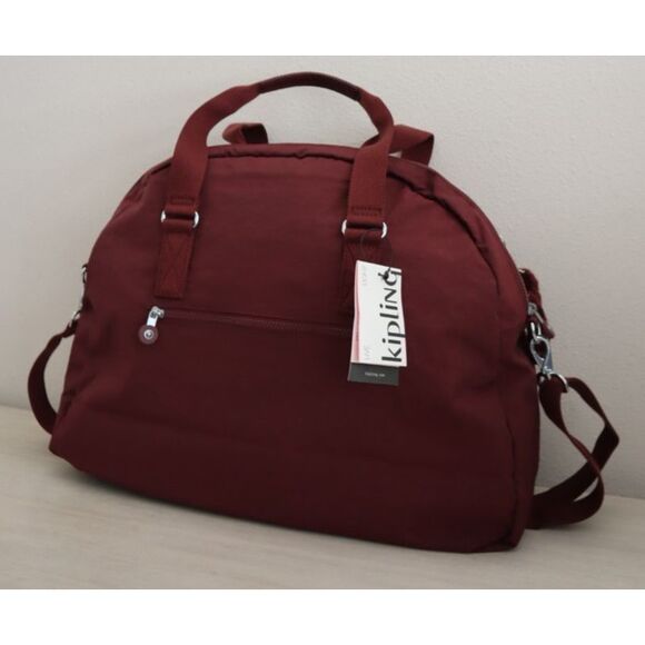 Kipling K15387-6JH WMN's Lg. Merlot/Red Eugina Crossbody Satchel Travel Bag - Picture 9 of 16